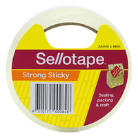 Packaging Tape Sellotape 700 Sticky 24mm x 66M Hangsell 960108 