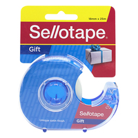 Tape Sticky Sellotape Gift Tape 18mm x 25m Hangsell Each 