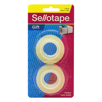 Tape Sticky Sellotape Gift Tape Refills 18mm x 25m Pack 2 