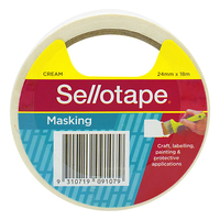 Masking Tape Sellotape 24mm x 18m Hangsell 960500 