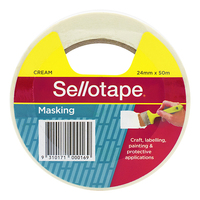 Masking Tape Sellotape 125B 24mm x 50M Hangsell 960504