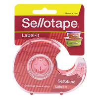 Tape Sticky Sellotape Label Tape 18mm x 15m Dispenser Each 