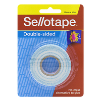 Tape Sellotape Double Sided 104 12mm x 10m Hangsell 960600