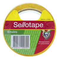 Packaging Tape Sellotape Vine 50 24mm x 50M Hangsell 960808 Pack 6 