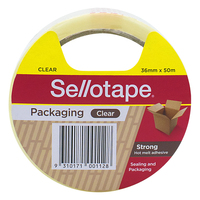 Packaging Tape Sellotape 175CL Clear 36mm x 50m Hangsell 970010