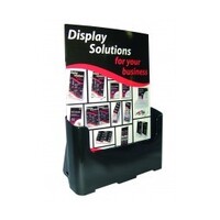 Deflecto A4 Brochure Holder Single Tier  Recycled Black 97004