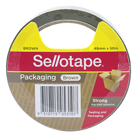 Packaging Tape Sellotape 175BR Brown 48mm x 50M Hangsell 970049