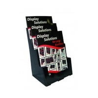 Deflecto A4 Brochure Holder 3 Tier 97304 Black