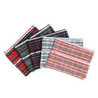 Pencil Case Marbig Tartan Jumbo 1 Zip 340 x 170mm 974411 Pack 12