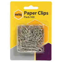 Paper Clip Marbig 28mm Hangsell Pack 100 