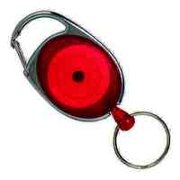 Snap Lock Retractable Key Holder Rexel Red 9806003