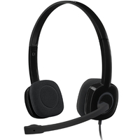 LOGITECH H151 STEREO HEADSET - WIRED, 3.5MM CONNECTION - 1YR WTY