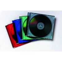 CD Storage Slim Jewel Case Fellowes Coloured 98317 Pack 25