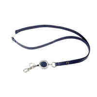 Lanyard With Badge Reel Rexel 9861027 Navy Blue