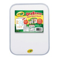 Whiteboard Dry Erase Crayola Dual Sided 988637 265mm x 200mm Rounded Corners