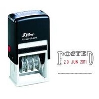 Stamp Shiny Self Inking Dater S406 Posted 4mm