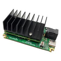 LUXONIS OAK-FFC-4P baseboard, 4 FFC interfaces, allows for 2x 2-lane MIPI camera modules and 2x 4-lane MIPI camera modules