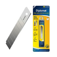 Knife Cutter Blade Refills Diplomat A51 Large 18mm Hangsell Blistercard of 10