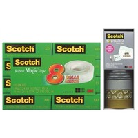 Scotch Magic Tape 19mm x 25mm Bundle / Free Washi Tape