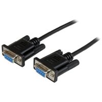 Astrotek 3m Serial RS232 Null Modem Cable - DB9 Female to Female 9 pin Wired Crossover for Data Transfer btw 2 DTE devices Computer Terminal Printer