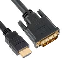 Astrotek 5m HDMI to DVI-D Adapter Converter Cable - Male to Male 30AWG Gold Plated PVC Jacket for PS4 PS3 Xbox 360 Monitor PC Computer Projector DVD