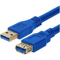 Astrotek USB 3.0 Extension Cable 3m - Type A Male to Type A Female Blue Colour