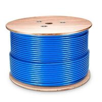 Astrotek CAT6 FTP Cable 305m Roll - Blue Full 0.55mm Copper Solid Wire Ethernet LAN Network 23AWG 0.55cu Solid 2x4p PVC Jacket