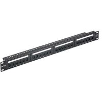 Astrotek 24 Ports UTP Patch Panel CAT6 RJ45 for 19' 1RU Rack Mount Data Network Cabinet Server PCB Type 110/Krone 3U' Black