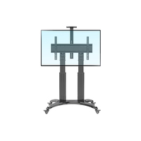 HEIGHT ADJUSTABLE TROLLEY FOR TV SCREEN SIZE 55-80 MAX 56.8KG