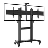 HEIGHT ADJUSTABLE TROLLEY FOR TV SCREEN SIZE 40-65 MAX 136.4KG