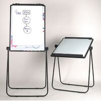 Whiteboard Easel 950 x 675mm Boone Reversible Tilt With Tray B120000