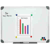 Whiteboard Magnetic Boone Commercial Aluminium Frame 900mm x 1500mm B290150