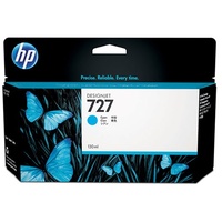 HP 727 130-ML CYAN DESIGNJET INK CARTRIDGE - T920/T930/T1500/T1530/T2500/T2530