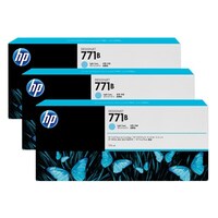 HP 771B 775ML LIGHT CYAN DESIGNJET INK CARTRIDGE 3-PACK - Z6200/Z6800/Z6810