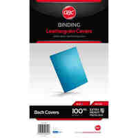 Binding Cover A4 300gsm Leathergrain Ibico Blue BCL300BL100 Pack 100