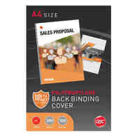 Binding Cover A4 300gsm Polycover Ibico Red BCP300R100 Pack 100