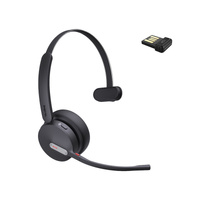 YEALINK WIRELESS (BH70) MS MONO BLUETOOTH HEADSET BT51 DONGLE, BLACK, USB-C
