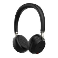 Yealink BH72 Bluetooth Wireless Stereo Headset, Black, USB-C, Supports Wireless Charging, Rectractable Microphone, 40 hours battery life