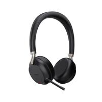 Yealink BH72 Lite Bluetooth Wireless Stereo Headset, Black, USB-A, USB Cable Charging only, Rectractable Microphone, 40 hours battery life