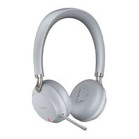 Yealink BH72 Lite Bluetooth Wireless Stereo Headset, Grey, USB-A, USB Cable Charging only, Rectractable Microphone, 40 hours battery life