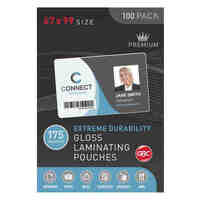 Laminating Pouch 67 x 99mm Ibico 175 Micron BL175M Pack 100