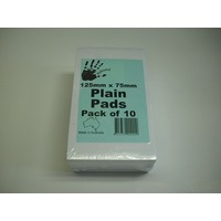 Office Pad 5 x 3 Plain Rebound Pack 10