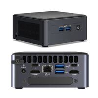 INTEL NUC MINI PC, i5-1145G7, DDR4(0/2), M.2(0/1), 2.5"(0/1), WL, NO P/CORD, VPRO, 3YR RTB