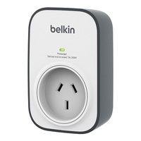 BELKIN 1 OUTLET SURGE PROTECTOR, SURGECUBE, 2YR WTY, $15K CEW