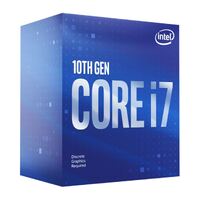 Intel i7-10700F CPU 2.9GHz (4.8GHz Turbo) LGA1200 10th Gen 8-Cores 16-Threads 16MB 65W Graphic Card Required Retail Box 3yrs