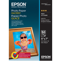 EPSON C13S042545 PHOTO PAPER GLOSSY 5X7 50 SHEETS 200 GSM