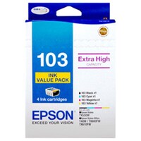 EPSON 103 INK BUNDLE PACK 4 HIGH CAPACITY BCMY NOT FOR T1100