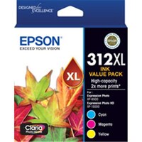 EPSON 312XL 3 COLOURCMY INK PACK XP-8500 XP-15000