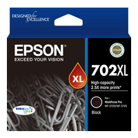 EPSON 702XL BLACK INK DURABRITE WF-3720 WF-3725