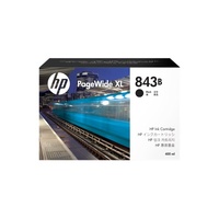 HP 843B 400-ML BLACK PAGEWIDE XL INK CART FOR XL5X00/4X00